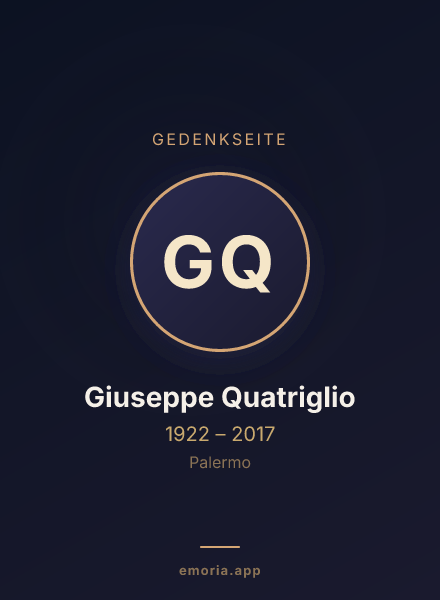 Gedenkportrait von Giuseppe Quatriglio