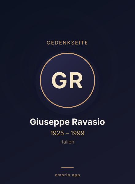 Gedenkportrait von Giuseppe Ravasio