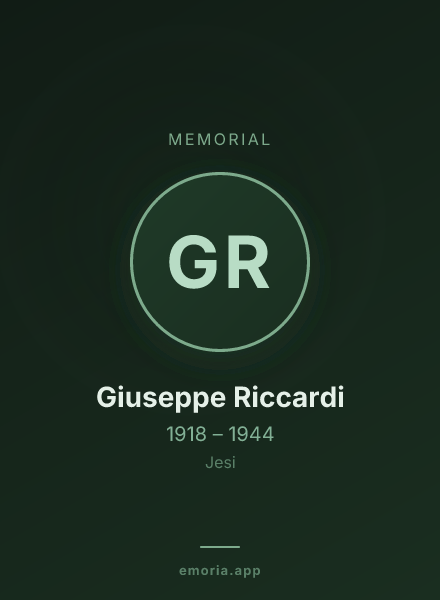 Memorial portrait of Giuseppe Riccardi
