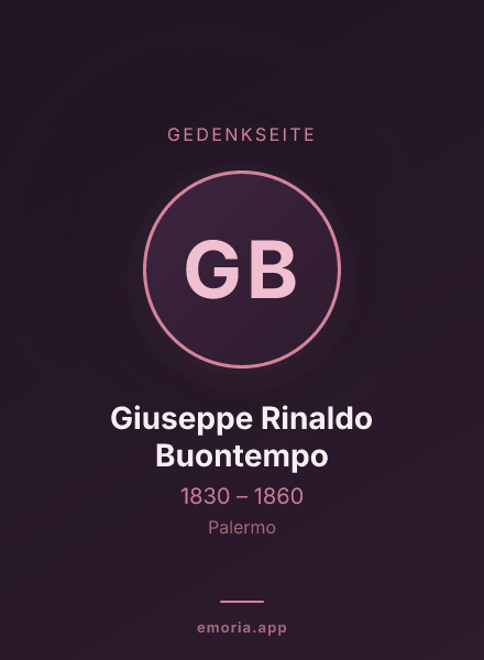Gedenkportrait von Giuseppe Rinaldo Buontempo
