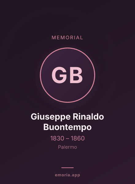 Memorial portrait of Giuseppe Rinaldo Buontempo