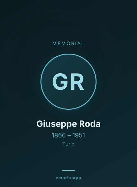 Memorial portrait of Giuseppe Roda