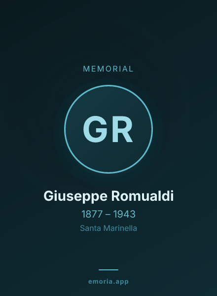 Memorial portrait of Giuseppe Romualdi