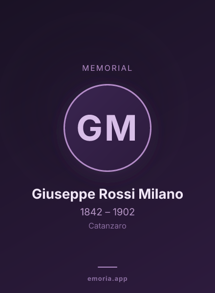 Memorial portrait of Giuseppe Rossi Milano