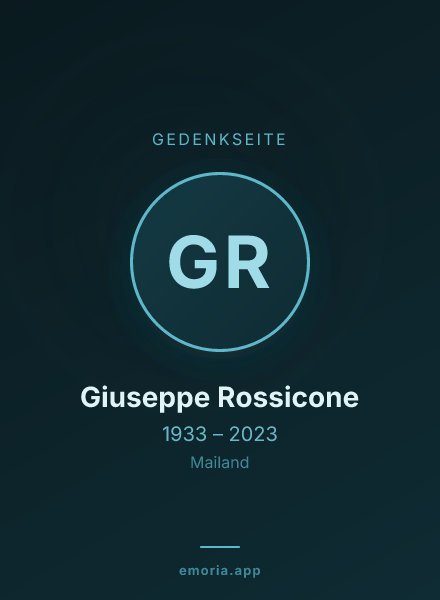 Gedenkportrait von Giuseppe Rossicone