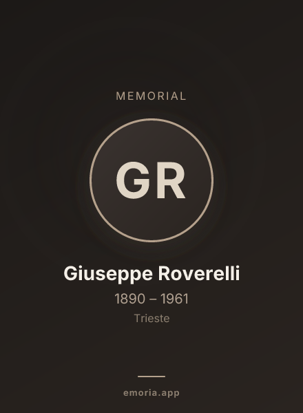 Memorial portrait of Giuseppe Roverelli