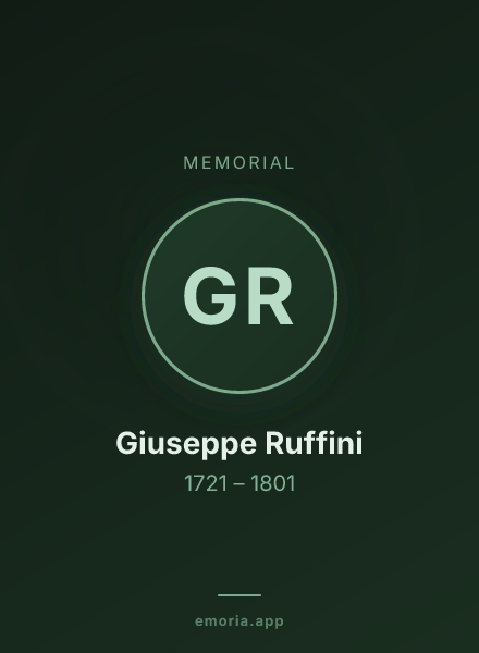 Memorial portrait of Giuseppe Ruffini