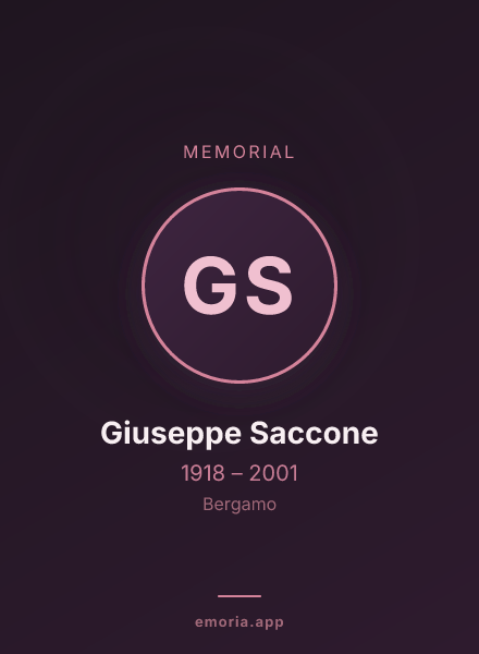 Memorial portrait of Giuseppe Saccone