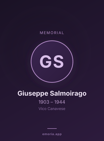 Memorial portrait of Giuseppe Salmoirago