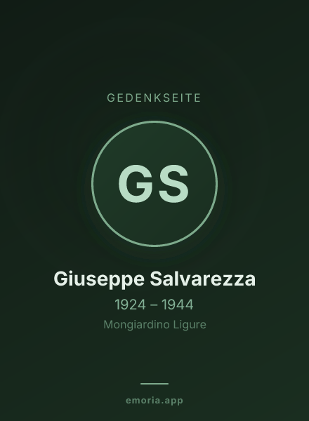 Gedenkportrait von Giuseppe Salvarezza
