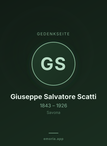 Gedenkportrait von Giuseppe Salvatore Scatti