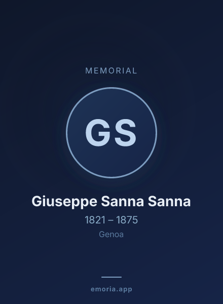 Memorial portrait of Giuseppe Sanna Sanna