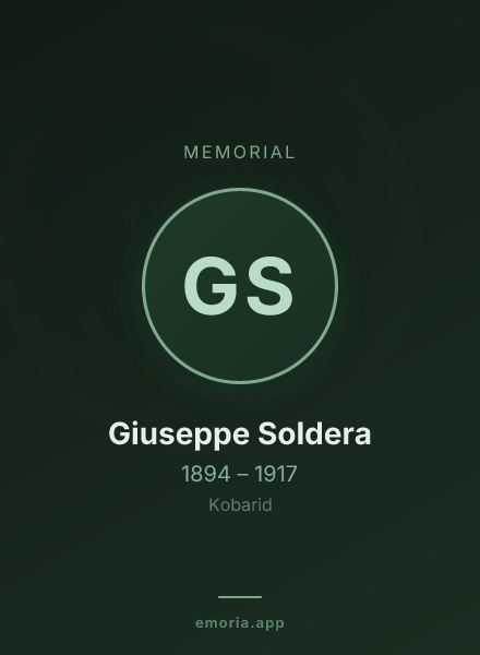 Memorial portrait of Giuseppe Soldera