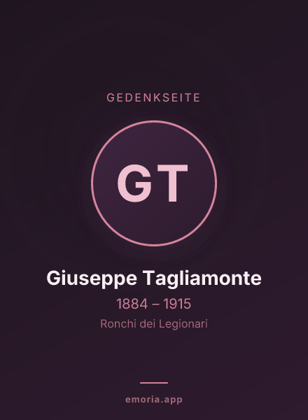 Gedenkportrait von Giuseppe Tagliamonte