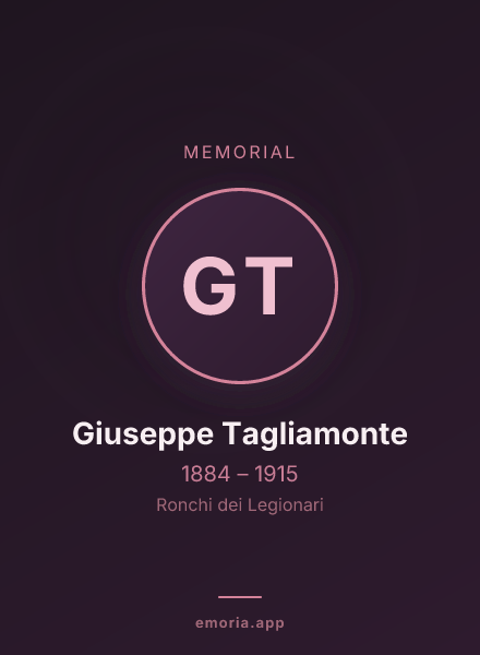 Memorial portrait of Giuseppe Tagliamonte