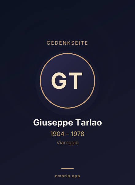 Gedenkportrait von Giuseppe Tarlao