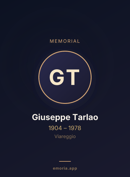 Memorial portrait of Giuseppe Tarlao
