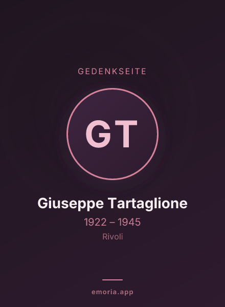 Gedenkportrait von Giuseppe Tartaglione