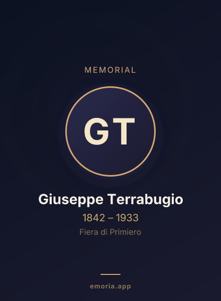 Memorial portrait of Giuseppe Terrabugio