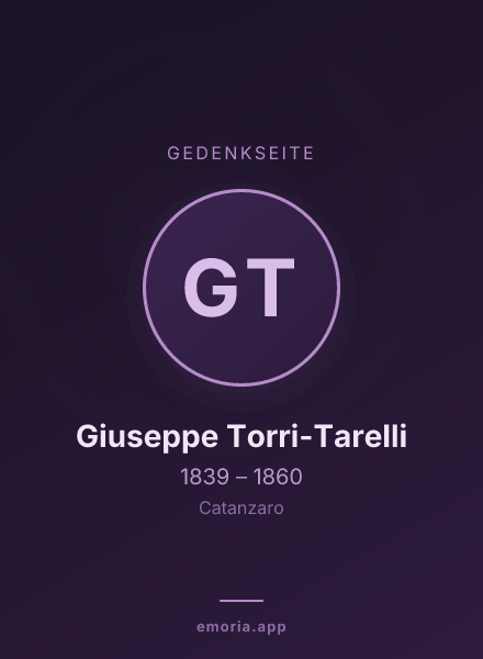Gedenkportrait von Giuseppe Torri-Tarelli