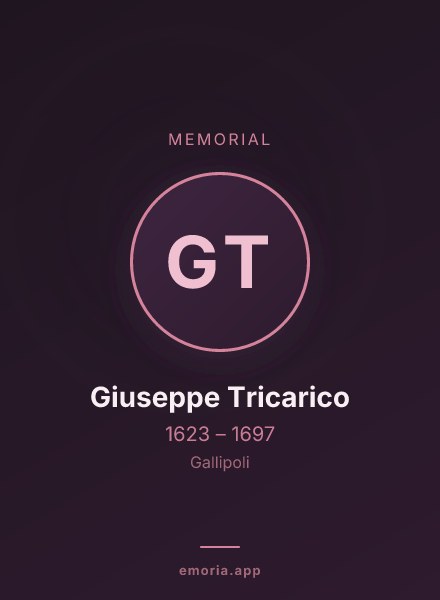 Memorial portrait of Giuseppe Tricarico