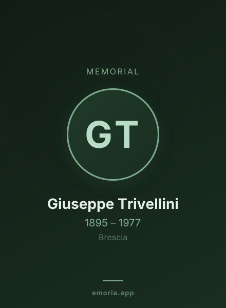 Memorial portrait of Giuseppe Trivellini