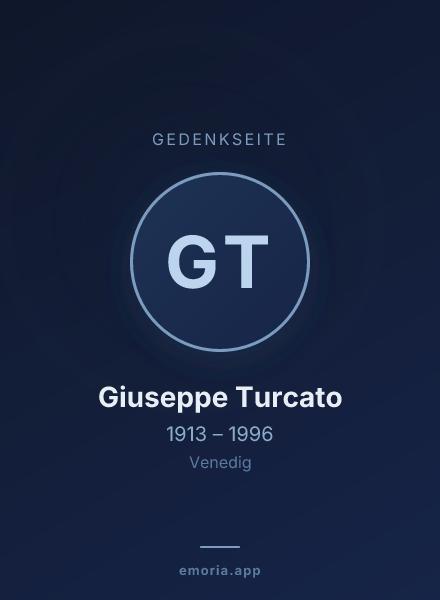 Gedenkportrait von Giuseppe Turcato