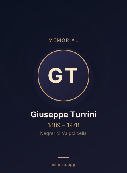 Memorial portrait of Giuseppe Turrini