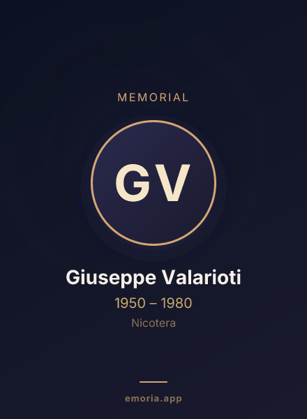 Memorial portrait of Giuseppe Valarioti