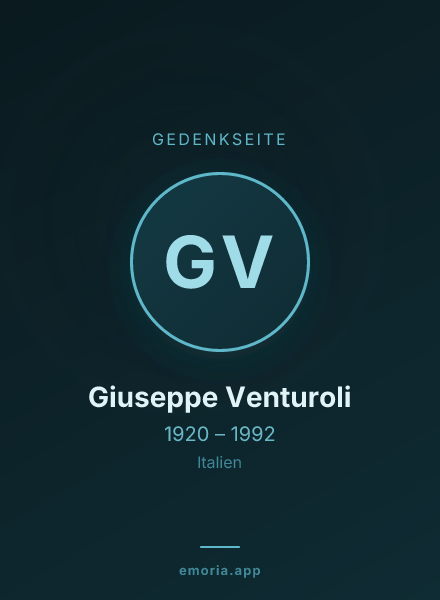 Gedenkportrait von Giuseppe Venturoli