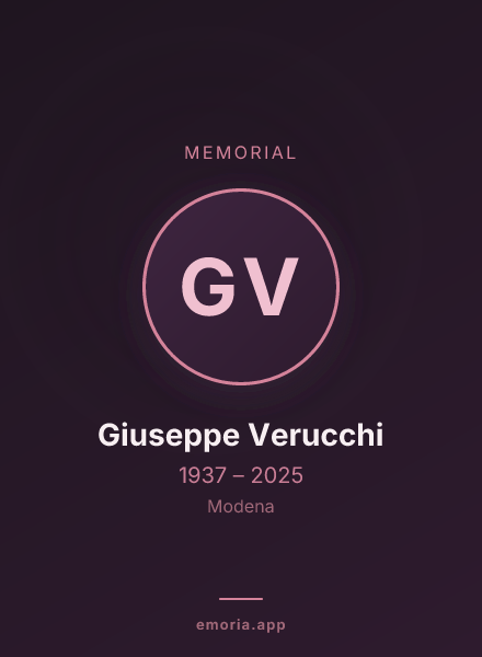 Memorial portrait of Giuseppe Verucchi