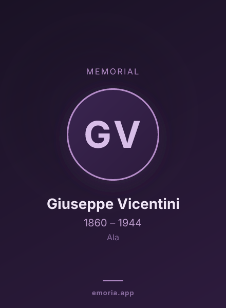 Memorial portrait of Giuseppe Vicentini