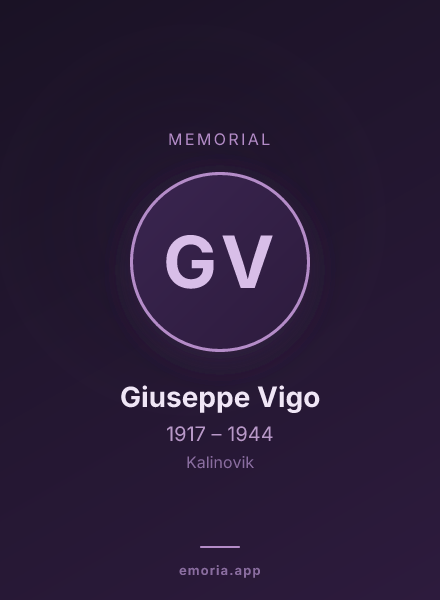 Memorial portrait of Giuseppe Vigo