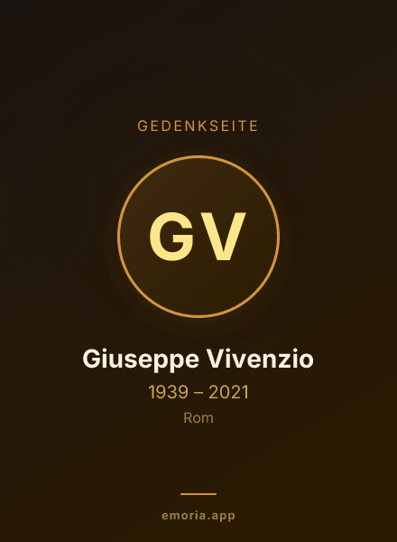 Gedenkportrait von Giuseppe Vivenzio