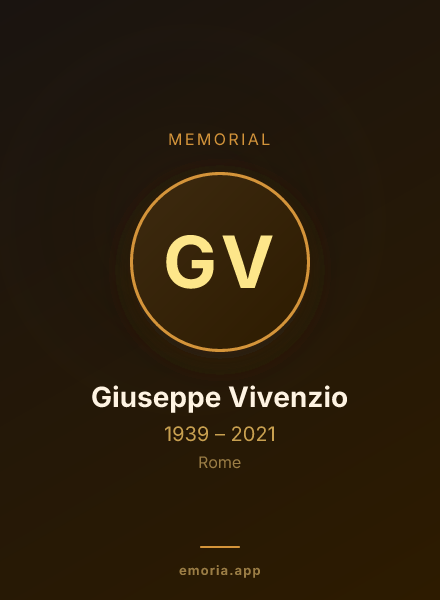 Memorial portrait of Giuseppe Vivenzio