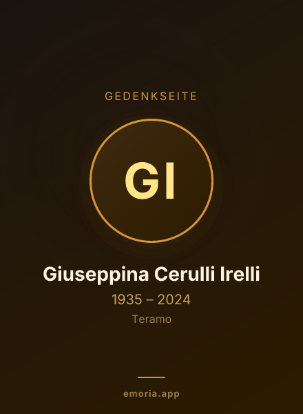 Gedenkportrait von Giuseppina Cerulli Irelli