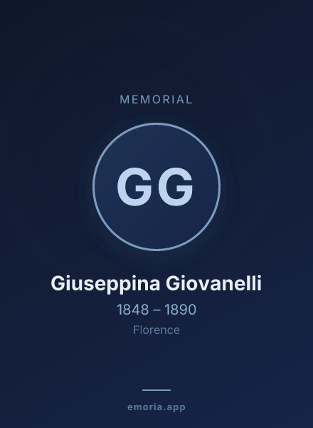 Memorial portrait of Giuseppina Giovanelli