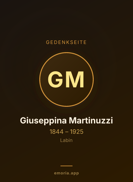 Gedenkportrait von Giuseppina Martinuzzi