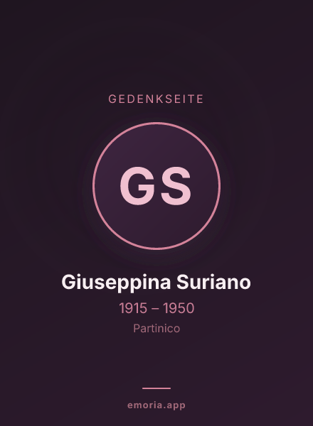 Gedenkportrait von Giuseppina Suriano