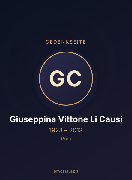Gedenkportrait von Giuseppina Vittone Li Causi