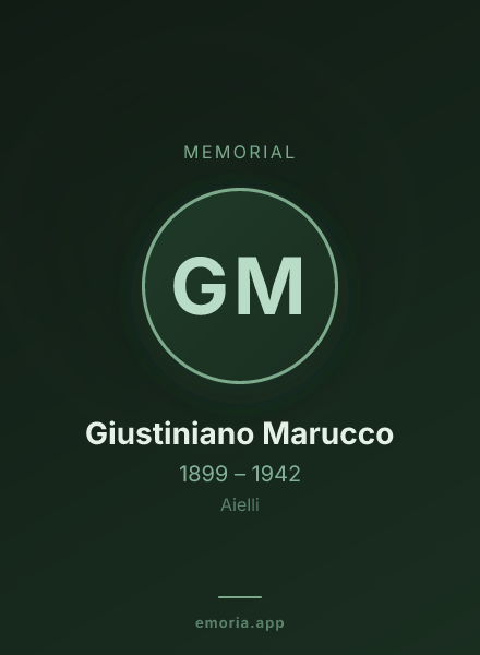 Memorial portrait of Giustiniano Marucco