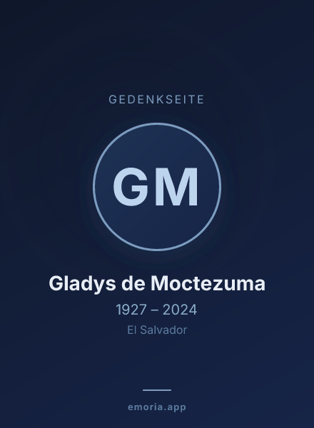 Gedenkportrait von Gladys de Moctezuma