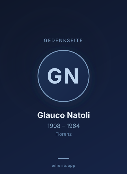 Gedenkportrait von Glauco Natoli