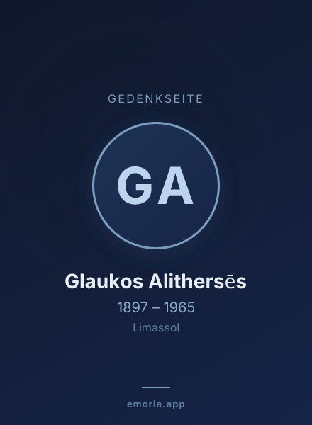 Gedenkportrait von Glaukos Alithersēs