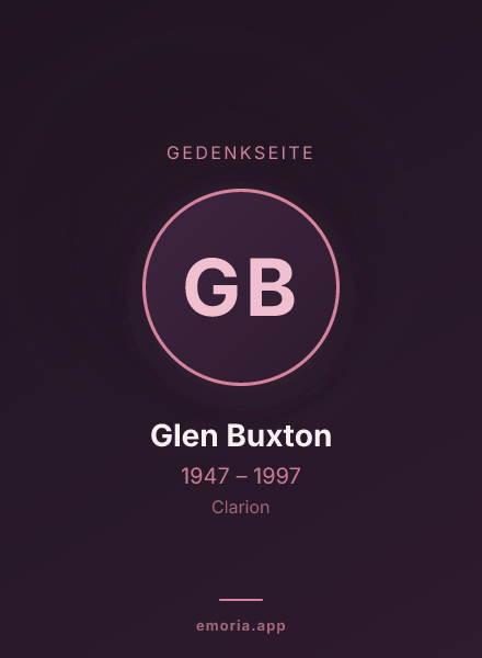 Gedenkportrait von Glen Buxton