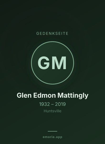 Gedenkportrait von Glen Edmon Mattingly