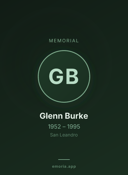 Memorial portrait of Glenn Burke