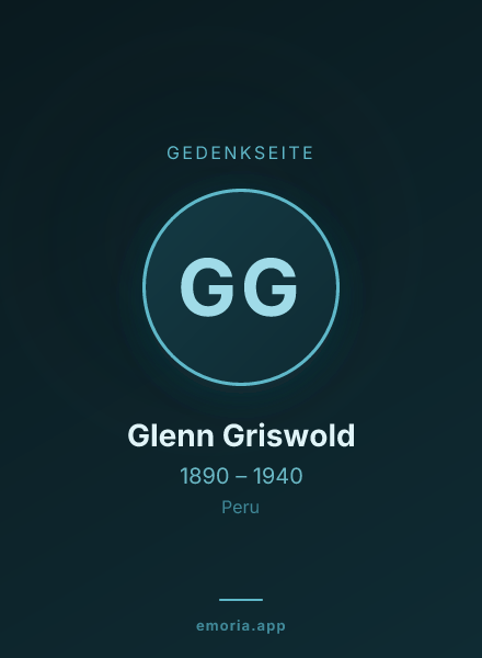 Gedenkportrait von Glenn Griswold