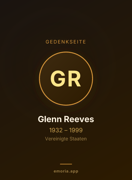 Gedenkportrait von Glenn Reeves