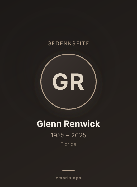 Gedenkportrait von Glenn Renwick